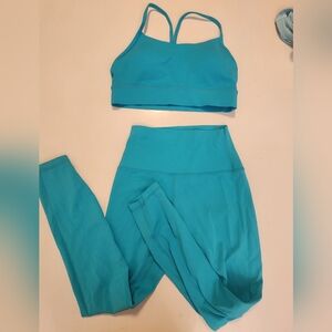 CRZ YOGA Turquoise Pants & Jumpsuit Set